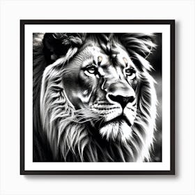 Lion art 83 Art Print