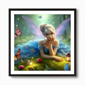 Fairy In The Forest 52 Art Print