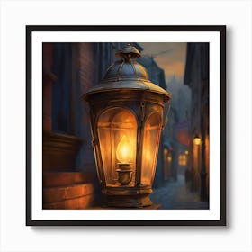 Harry Potter Street Lamp Art Print