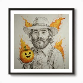 Jack O'Lantern 1 Art Print