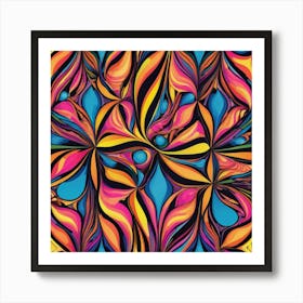 Abstract Swirls Art Print