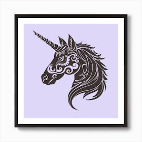 Unicorn Head 7 Art Print