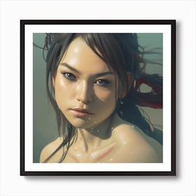 Asian Girl Art Print