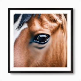 Close Up Of A Horse'S Eye 8 Art Print