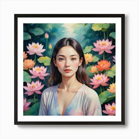 Lotus Flower 3 Art Print