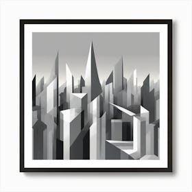 Abstract Cityscape 20 Art Print