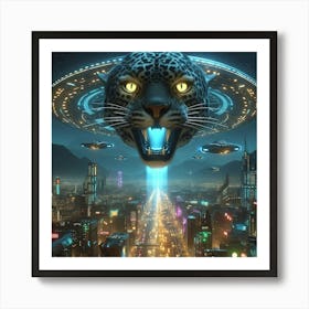 Alien Spaceship Art Print