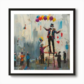 Street Magician Art Print