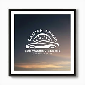 Sunset At Danish Car Washing Centre Art Print