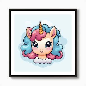 Cute Unicorn 192 Art Print