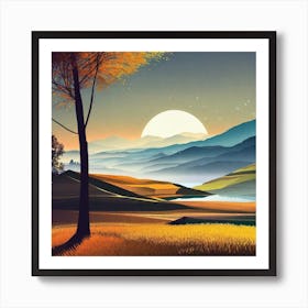 Landscape Painting 69 Art Print