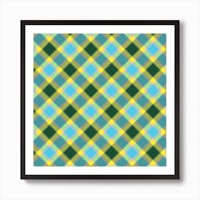 Plaid Fabric 8 Art Print