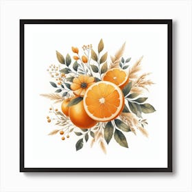 Orange 3 Art Print