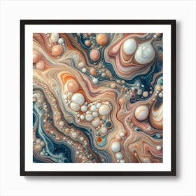 Abstract Marble Art Print