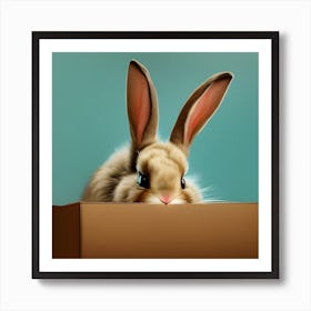 Bunny in a Box Art Print