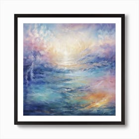 'Sunrise Over The Ocean' Art Print