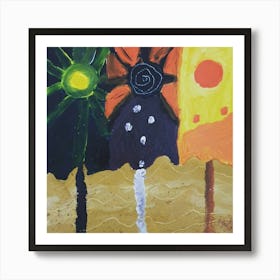 Three Suns Art Print