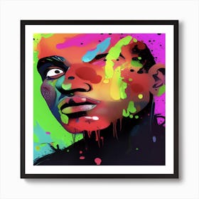 Splatter Painting Art Print