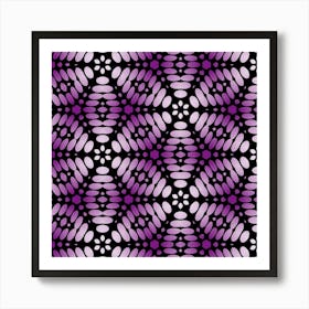 Pattern Purple Seamless Design 1 Art Print