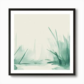 Watercolor Of Grass 1 Art Print