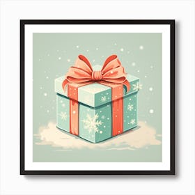 Christmas Gift Box Art Print