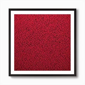 Red And Black Art Print