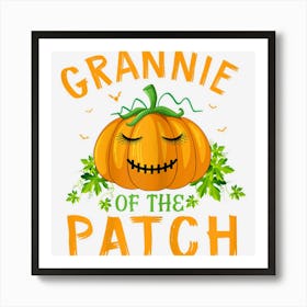 Womens Grannie Of The Patch Funny Group Matching Halloween Costume Art Print