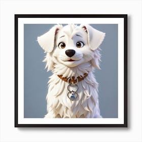 3d Dog Art Print