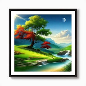 Landscape Wallpapers 16 Art Print