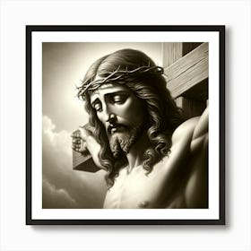 Jesus On The Cross Art Print