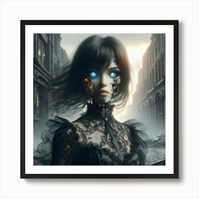 Robot Girl 14 Art Print