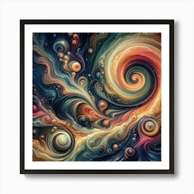 fluid Abstract Painting Art Print