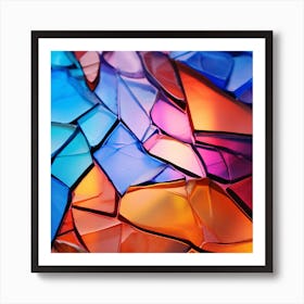Colorful Glass Mosaic Art Print