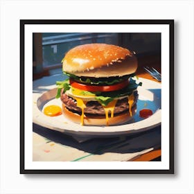 Burger 1 Art Print