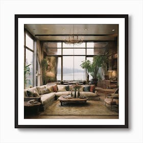 Rustic Living Room Art Print