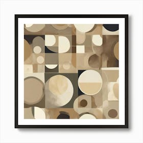 Abstract Circles Art Print