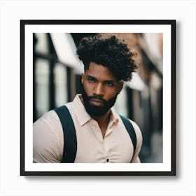 Black Man With A Beard 1 Art Print