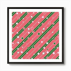 Christmas Background Star Art Print