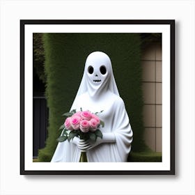 Skeleton Bride Art Print