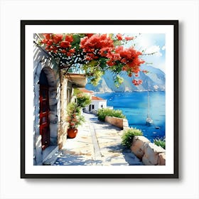 Greece Painting3 Art Print