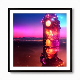 Futuristic Cityscape 1 Art Print