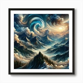 Tempestuous Beauty 4 1 Art Print