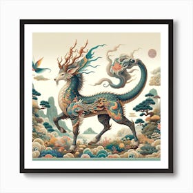 Dragon In The Sky Art Print