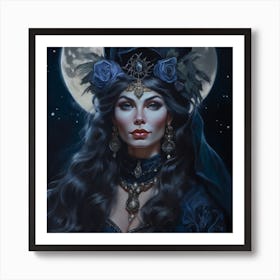 Gothic Woman 2 Art Print