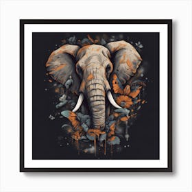 Elephant Painting Art Print