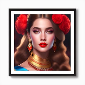 A royal beautiful queenie Art Print