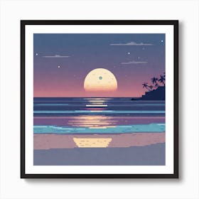 Pixel Art Art Print