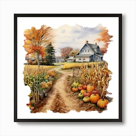 Autumn In The Country Art Print