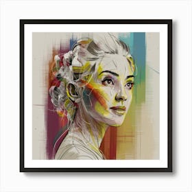 Abstract Of A Woman Art Print