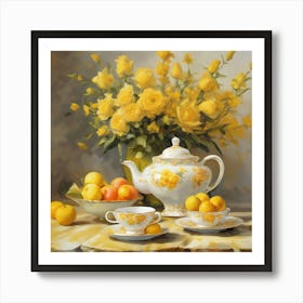 Yellow Roses Art Print